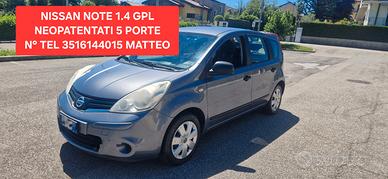 Nissan note 1.4 gpl neopatentati 5 porte
