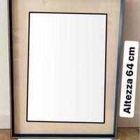 Grande cornice blu in legno per quadro, 48 x 64 cm