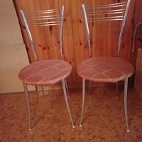4 sedie cucina corpo acciaio