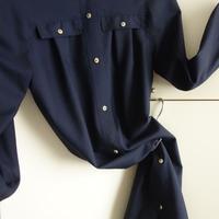 Abito blu lana, bottoni oro, Tg 46/48   (Nuovo)