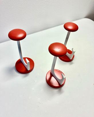 Set 3 Ganci Appendiabiti Vintage '70 Modernariato