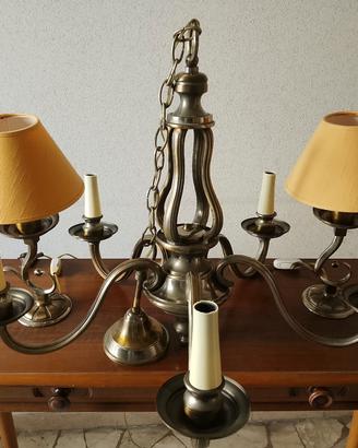 LAMPADARIO DA CAMERA CON ABAT-JOUR