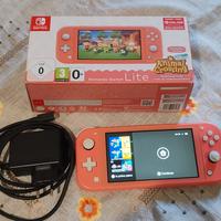 Nintendo switch lite rosa corallo