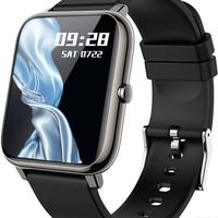 KALINCO Smartwatch Nero, unisex Orologio Fitness