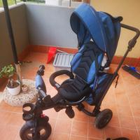 Bicicletta passeggino blu