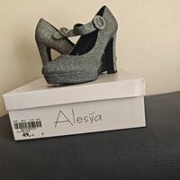 scarpe argento 