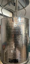 Fusto acciaio inox per olio/ vino 400 litri