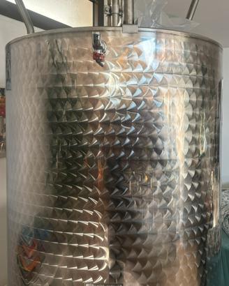 Fusto acciaio inox per olio/ vino 400 litri