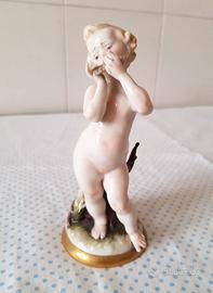 Porcellana di Capodimonte Putto Bimbi Musicanti