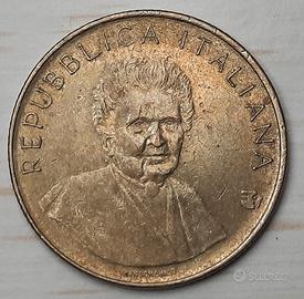 Lire  200 moneta del 1980 Maria Montessori / donna