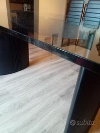 Tavolo cristallo bisellato rettangolare