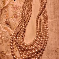 5 fili perle di Maiorca vintage 