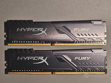 RAM HyperX Fury DDR4 8GB (2x4GB) 3200MHz CL16