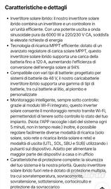 Invertitore solare ibrido