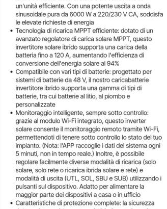 Invertitore solare ibrido