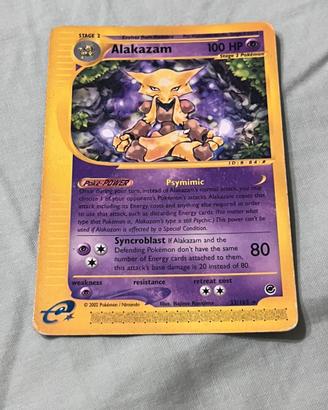 Alakazam carta pokemon del set expedition