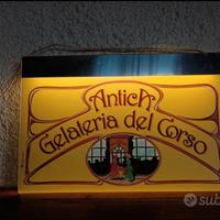Insegna luminosa antica gelateria del corso