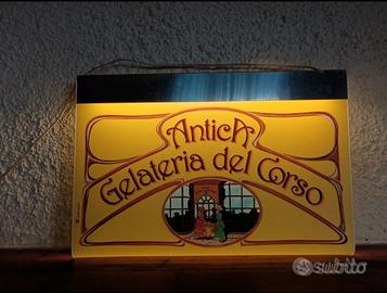Insegna luminosa antica gelateria del corso