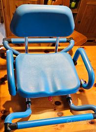 Sedia girevole vasca