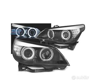 FARI XENON BMW E60 03-07 ANGEL EYES CCFL FONDO NER