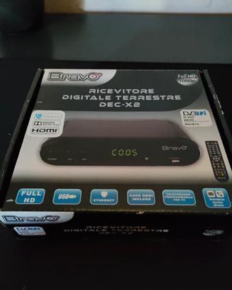 Decoder Digitale Terrestre Bravo DEC-X2 DVB-T2 