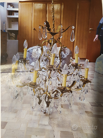 Lampadario con cristalli swarovski