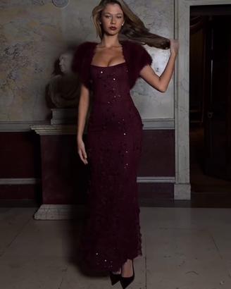 Vestito burgundy Oh polly