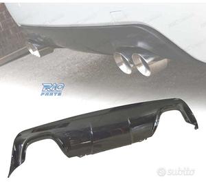 DIFFUSORE BMW E60 03-10 LOOK M DOPPIA USCITA NERO 