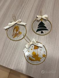 Sfere di natale in vetro