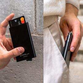 Portafoglio Slim "Bronzi" RFID e portamonete