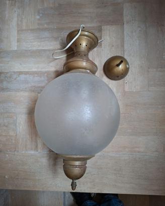 Lampadario vintage a sospensione, stile liberty 2