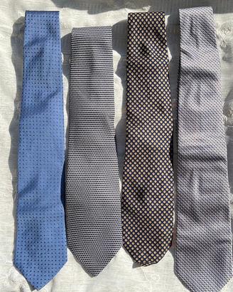 4 cravatte firmate Zegna e Ferré Made in Italy