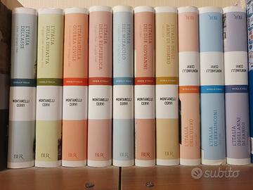 collezione di libri della serie "Storia d'Italia" 