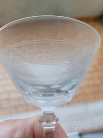 Bicchieri anni 60 cristallo