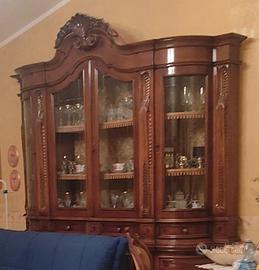 vatrina barocco legno 