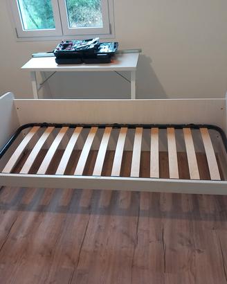 letto singolo con lettino estraibile