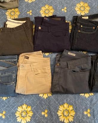 STOCK 7 Pantaloni Uomo - Levi’s, Trussardi, Gant