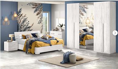 Camera da letto modello Sirio colore quercia bianc