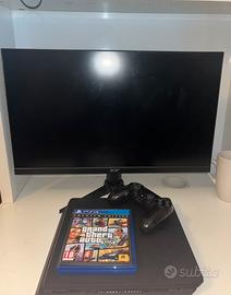 Ps 4 slim + monitor 75 hz + gta5 + controller