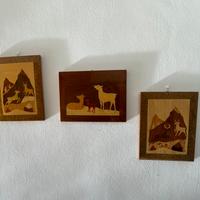 Quadri in legno intarsiato