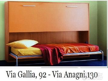 Letto a scomparsa a castello martino ARANCIO