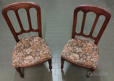 Sedie antiche Legno massello