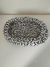 Cesto handmade bianco e nero