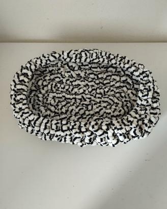 Cesto handmade bianco e nero