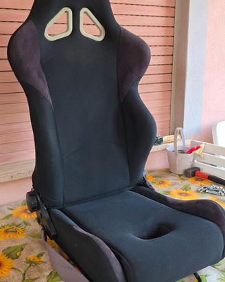 Sedile sportivo OMP tessuto/alcantara