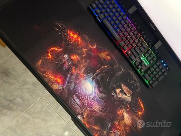 Tappetino mouse pad XXL 80x30 Iron Man Marvel