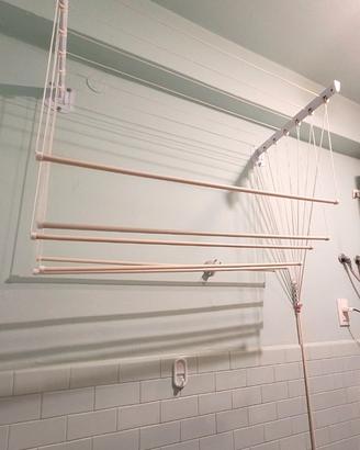 Stendibiancheria da soffitto / parete a carrucola