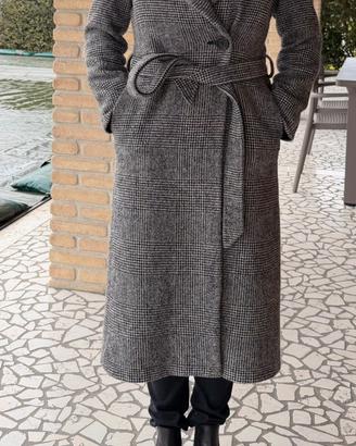 Cappotto lungo donna doppiopetto in lana