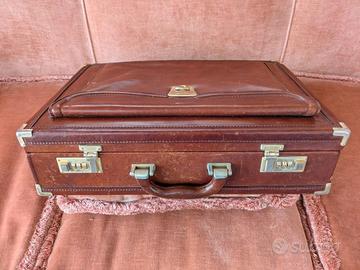 Valigetta Vintage 24 ore in Cuoio e Pelle naturale