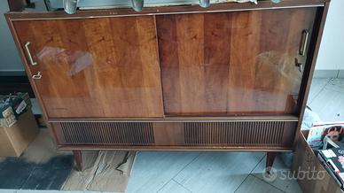 MOBILE VINTAGE IMPERIAL CON RADIO E TV RARO